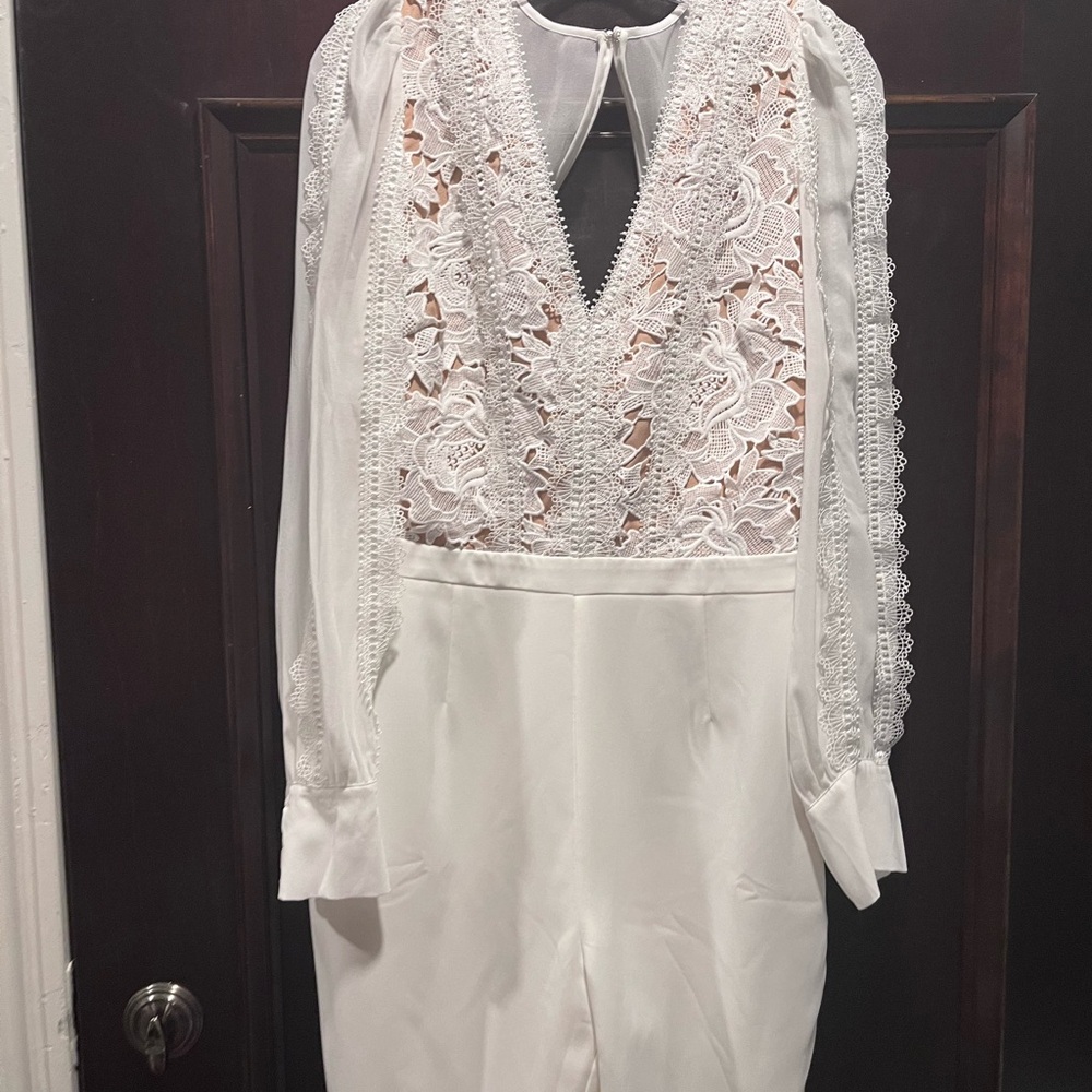 Elegant White Lace Jumpsuit